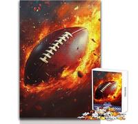 Puzzle per adolescenti 1000 pezzi Football americano Giocattoli di fuoco Giochi educativi Sfida difficile Regali di Babbo Natale segreto Dimensioni 38x52cm