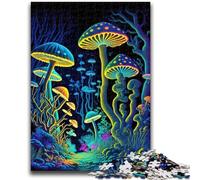 Puzzle per adolescenti 1000 pezzi Foresta di funghi psichedelici per bambini dai 14 anni in su Sfida educativa Attività divertenti a casa, regali di compleanno, regali di viaggio 26x38cm
