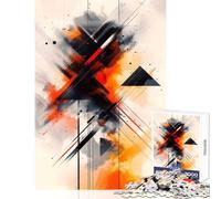 Puzzle per adolescenti 1000 pezzi Forme a croce Arte astratta Giocattoli fai da te Ottimi regali e giocattoli Giochi per famiglie Migliorare l'amore tra coppie Dimensioni 38x52cm