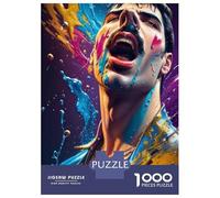 Puzzle Per Adolescenti 1000 Pezzi Freddie Mercury Art Print Puzzle Per Adulti Gioco Rompicapo Migliora La Memoria Aiuta Ad Allenare Il Cervello 70x50cm/1000pcs