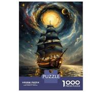 Puzzle Per Adolescenti 1000 Pezzi Galactic Voyage Sailing Through The Stars Puzzle Per Adolescenti Giochi Rilassanti Regali Per Donne Per Compleanno, Natale 70x50cm/1000pcs