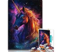 Puzzle per adolescenti 1000 pezzi Galaxy Unicorn Puzzle per adulti per ammazzare il tempo durante le vacanze a casa con pezzi completamente interconnessi di forma casuale 26x38cm