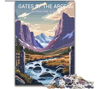 Puzzle per adolescenti 1000 pezzi Gates of The Arctic, giocattolo educativo intellettuale decomprimente, regalo di compleanno, regali 50x75cm