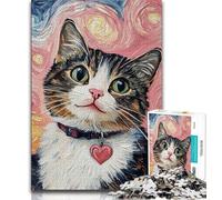 Puzzle per adolescenti 1000 pezzi Gatto sorridente Puzzle per adolescenti impegnativo affare difficile come regalo per tutta la famiglia 38x26cm