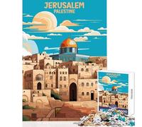 Puzzle per adolescenti 1000 pezzi Gerusalemme Palestina Design Decorazione per la casa Giocattoli Regalo di compleanno Giochi rilassanti Interessanti Riduzione dello stress Dimensioni 50x75cm
