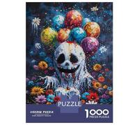 Puzzle Per Adolescenti 1000 Pezzi Ghost with Balloons Puzzle Per Adulti Gioco Pratico Decorazione Perfetta Compleanni E Regali 38x26cm/1000pcs