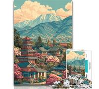 Puzzle per adolescenti 1000 pezzi Giappone 1000 pezzi per adulti, antistress sfida difficile regali di Babbo Natale segreto 50x75cm