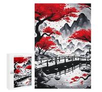 Puzzle per adolescenti 1000 pezzi Giapponese River Ink Wash Puzzle Per Adulti Giochi Relax Difficile Sfida Gioco Educativo 1000 Pezzi