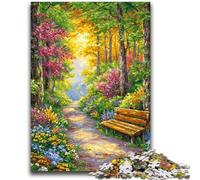 Puzzle per adolescenti 1000 pezzi Giardino fiorito 1000 pezzi per adulti, antistress sfida difficile regali di Babbo Natale segreto (38x26cm)