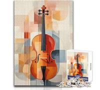 Puzzle per adolescenti 1000 pezzi Giocattoli astratti per violino Giochi educativi Sfida difficile Regali di Babbo Natale segreto Dimensioni 38x52cm