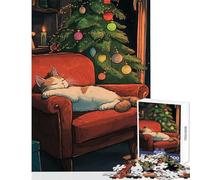 Puzzle per adolescenti 1000 pezzi giocattolo educativo per gatti natalizi fantastici regali e giocattoli giochi divertenti collezione di artisti belle arti dimensioni 38x26cm