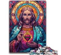 Puzzle per adolescenti 1000 pezzi Gioco educativo per famiglie con l'arte di Gesù, ideale come regalo per tutta la famiglia dai 14 anni in su, 50x75cm