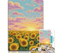 Puzzle per adolescenti 1000 pezzi Girasole fantasy, sfida difficile antistress, ogni pezzo è unico - gioco divertente e stimolante per tutta la famiglia (75x50cm)