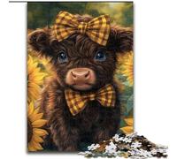 Puzzle per adolescenti 1000 pezzi Girasole Yak, giochi, giocattoli, regali unici per compleanni e regali per bambini dai 14 anni in su (dimensioni 26x38cm)