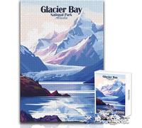 Puzzle per adolescenti 1000 pezzi Glacier Bay National Park Alaska Bellissimo gioco di design per il divertimento in famiglia Giocattoli antistress Dimensioni 38x52cm