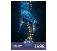 Puzzle Per Adolescenti 1000 Pezzi Glowing Whale Shark Puzzle Per Adulti Gioco Pratico Decorazione Perfetta Compleanni E Regali 38x26cm/1000pcs