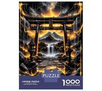 Puzzle Per Adolescenti 1000 Pezzi Golden Kintsugi Torii Gate Puzzle Per Adulti Giochi Per Famiglie Vacanza in Casa Passatempo Per Compleanno, Natale 38x26cm/1000pcs