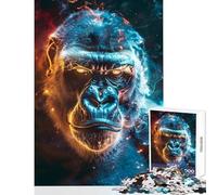 Puzzle per adolescenti 1000 pezzi Gorilla elettrico con bagliore Giocattolo educativo Ottimo regalo per giochi di famiglia Allena il tuo cervello e le tue mani Dimensioni 50x75cm