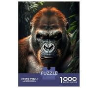 Puzzle Per Adolescenti 1000 Pezzi Gorilla Generative AI Puzzle Per Adulti Giochi Rilassanti Un'opera D'arte Regali Di Natale E Compleanno 70x50cm/1000pcs