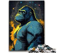 Puzzle per adolescenti 1000 pezzi Gorilla Visionary Giocattolo educativo antistress Interazione genitore-figlio per bambini dai 14 anni in su 26x38cm