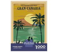 Puzzle Per Adolescenti 1000 Pezzi Gran Canaria Travel Puzzle Per Adulti Gioco Rompicapo Corsa Di Velocità Delle Mani Attività Divertenti A Casa 38x26cm/1000pcs