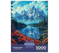 Puzzle Per Adolescenti 1000 Pezzi Grand Teton National Park Vintage Puzzle Per Adulti Gioco Rompicapo Corsa Di Velocità Delle Mani Attività Divertenti A Casa 38x26cm/1000pcs