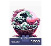 Puzzle Per Adolescenti 1000 Pezzi Great Ramen Wave Puzzle Per Adulti Giochi Rilassanti Decorazione Per La Casa Interazione Genitore-figlio 52x38cm/1000pcs