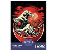 Puzzle Per Adolescenti 1000 Pezzi Great Wave of Ramen Puzzle Per Adulti Gioco Rompicapo Migliora La Memoria Aiuta Ad Allenare Il Cervello 70x50cm/1000pcs