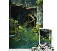 Puzzle per adolescenti 1000 pezzi Grotta del vecchio mulino Giocattoli antistress Regali di Babbo Natale segreto Gioco rompicapo Attività divertenti a casa dimensioni 38x26cm