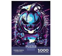 Puzzle Per Adolescenti 1000 Pezzi Halloween Pumpkin Glitch Art Puzzle Fai Da Te Giocattoli Staycation Passatempo Regali Unici Di Compleanno E Natale 52x38cm/1000pcs