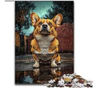 Puzzle per adolescenti 1000 pezzi Happy Corgi, apprendimento educativo è ideale come regalo per tutta la famiglia (dimensioni 50x75cm)