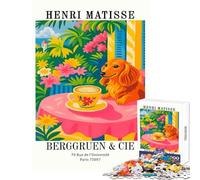 Puzzle per adolescenti 1000 pezzi Henri Matisse Poster della mostra Decorazione per la casa Giocattoli Regalo divertente Gioco educativo Divertimento a casa Attività dimensioni 38x26cm