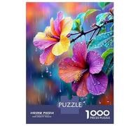 Puzzle Per Adolescenti 1000 Pezzi Hibiscus Flower Garden Art Puzzle Per Adolescenti Giocattoli Antistress Vacanza A Casa Ammazza Il Tempo Aiuta Ad Allenare Il Cervello 38x26cm/1000pcs