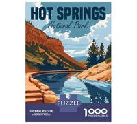 Puzzle Per Adolescenti 1000 Pezzi Hot Springs National Park Puzzle Per Adulti Gioco Pratico Difficile Divertente Attività A Casa, 38x26cm/1000pcs