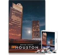 Puzzle per adolescenti 1000 pezzi Houston Texas City Analisi pratica del gioco e logica Regalo per compleanni Dimensioni 50x75cm
