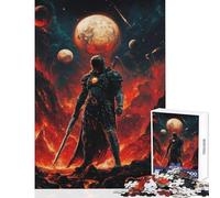 Puzzle per adolescenti 1000 pezzi Il cavaliere oscuro nel mondo della lava Giocattolo educativo Regalo divertente Gioco impossibile Migliorare l'amore tra coppie Dimensioni 50x75cm