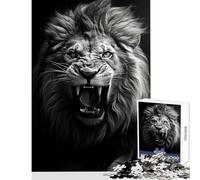 Puzzle per adolescenti 1000 pezzi Il nobile leone Giocattolo educativo Regalo divertente Gioco impossibile Migliorare l'amore tra coppie Dimensioni 50x75cm