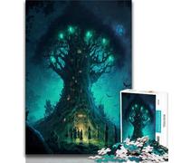 Puzzle per adolescenti 1000 pezzi "Il richiamo dell'albero del mondo" puzzle da 1000 pezzi antistress per trascorrere il tempo libero a casa lista dei desideri con Babbo Natale 38x26cm