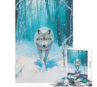 Puzzle per adolescenti 1000 pezzi Il sentiero del lupo Giocattoli antistress Ottimi regali e giocattoli Gioco per famiglie Allena il tuo cervello e le tue mani Dimensioni 38x26cm