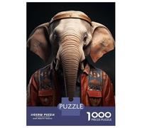 Puzzle Per Adolescenti 1000 Pezzi Indian Elephant Animal Art Puzzle Per Adulti Gioco Pratico Decorazione Perfetta Compleanni E Regali 70x50cm/1000pcs