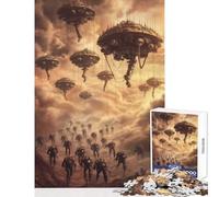 Puzzle per adolescenti 1000 pezzi Invasion Dreadnought Fleet Decorazione per la casa Giocattoli Regalo divertente Gioco rompicapo Difficile e stimolante Dimensioni 50x75cm