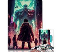 Puzzle per adolescenti 1000 pezzi Invasione di mostri Puzzle da 1000 pezzi decorazione murale artistica e idea regalo di compleanno per amici ufficio a casa 38x26cm