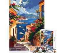 Puzzle per adolescenti 1000 pezzi Isola greca Creta Giocattoli antistress Regali di compleanno Gioco per famiglie Lista dei desideri con Babbo Natale Dimensioni 50x75cm
