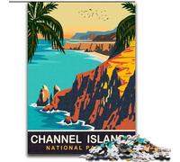 Puzzle per adolescenti 1000 pezzi Isole del Canale, gioco stimolante, giocattoli, decorazione da parete, regali unici per compleanno e Natale, 50x75cm