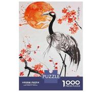Puzzle Per Adolescenti 1000 Pezzi Japanese Crane Painting Puzzle Per Adulti Gioco Rompicapo Migliora La Memoria Aiuta Ad Allenare Il Cervello 52x38cm/1000pcs