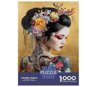 Puzzle Per Adolescenti 1000 Pezzi Japanese Geisha Art Print-2 Puzzle Per Adolescenti Giochi Rilassanti Regali Per Donne Per Compleanno, Natale 52x38cm/1000pcs