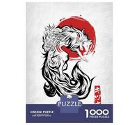 Puzzle Per Adolescenti 1000 Pezzi Japanese Kitsune Zen Fox Puzzle Per Adulti Gioco Pratico Decorazione Perfetta Compleanni E Regali 70x50cm/1000pcs