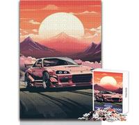 Puzzle per adolescenti 1000 pezzi JDM giapponese Drift Car Art Toy Gioco intellettuale Difficile Decorazione da parete Dimensioni 50x75cm