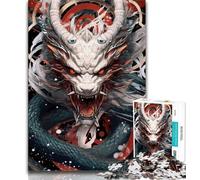 Puzzle per adolescenti 1000 pezzi King Fantasy Dragon Puzzle da 1000 pezzi decorazione murale artistica e idea regalo di compleanno per amici ufficio a casa 38x26cm