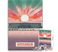 Puzzle per adolescenti 1000 pezzi Kinshasa Rompicapo Giochi per famiglie Sfida difficile Giocattolo educativo Dimensioni 50x75cm